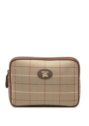 Burberry Pre-Owned 20th Century Vintage Check Canvas clutch bag - Brown