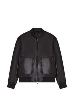 Emporio Armani patch-pocket bomber jacket - Black
