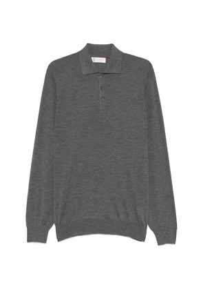 Brunello Cucinelli button long-sleeve polo shirt - Grey