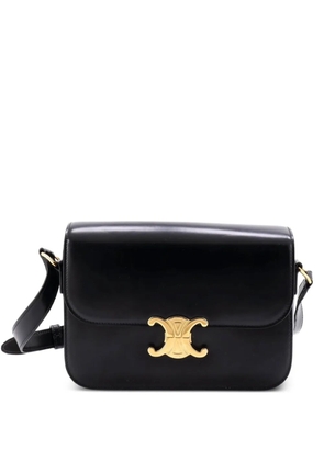 Celine Pre-Owned Triomphe Shoulder Bag Smooth Calfskin Medium crossbody bag - Black
