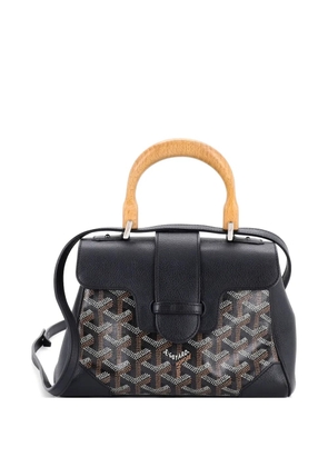 Goyard Pre-Owned Saigon Top Handle Bag Coated Canvas with Leather Mini shoulder bag - Black