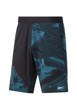 Reebok logo-detail printed shorts - Black