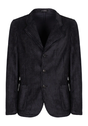 Emporio Armani corduroy three-button blazer - Black