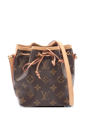 Louis Vuitton Pre-Owned 2020 Nano Noe monogram shoulder bag - Brown
