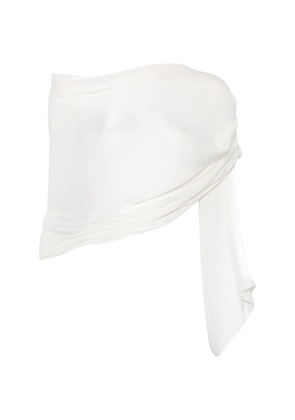 Emporio Armani cloud dancer scarf - White