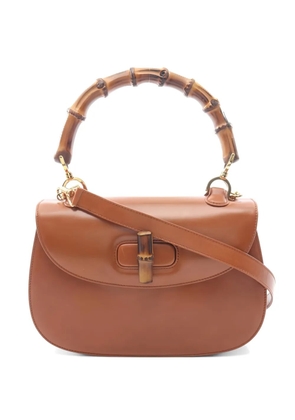 Gucci Pre-Owned 2010s Bamboo leather tote bag - Brown