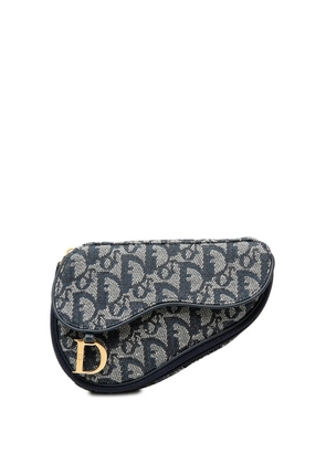 Christian Dior Pre-Owned 2000 Diorissimo Canvas Saddle pouch - Blue