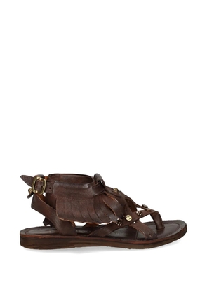 A.S.98 fringed sandals - Brown