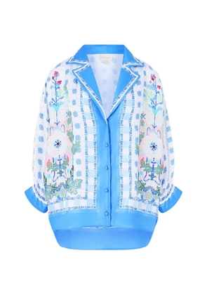 Camilla Midsummer mosaics shirt - White