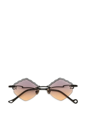 Eyepetizer Seine scalloped-edges sunglasses - Black