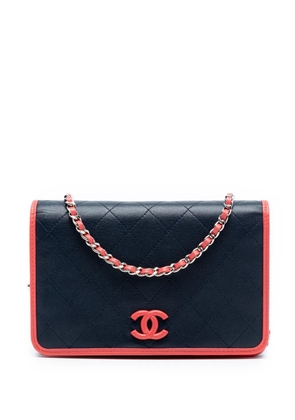 CHANEL Pre-Owned 2019 Quilted Lambskin Color Pop CC Wallet on Chain crossbody bag - Blue