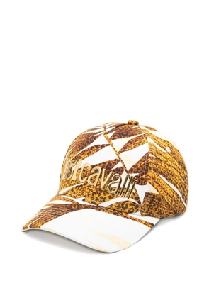 Just Cavalli logo patterned baseball cap - Brown