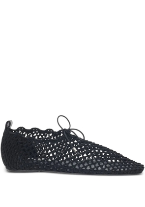 TOTEME crochet ballet flats - Black