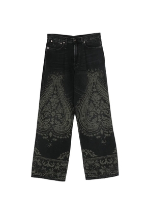 R13 Damon paisley jeans - Grey