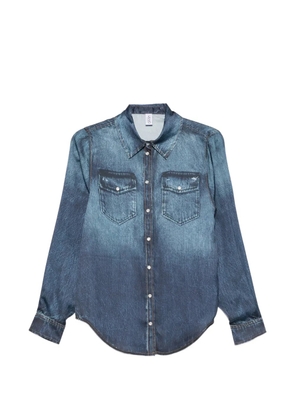 LIU JO snap-button shirt - Blue