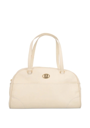 Pirovano Vintage leather tote bag - White