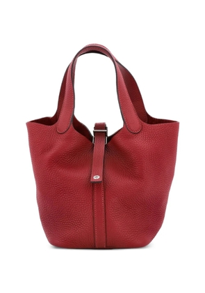 Hermès Pre-Owned Picotin Lock Bag Clemence PM bucket bag - Red