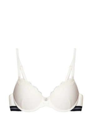 Emporio Armani lace-trim bra - Neutrals