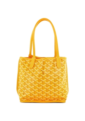 Goyard Pre-Owned Anjou Reversible Tote Coated Canvas Mini satchel - Yellow