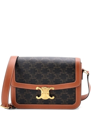 Celine Pre-Owned Triomphe Triomphe Coated Canvas Medium shoulder bag - Brown