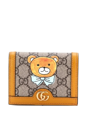 Gucci Pre-Owned GG Marmont Bifold Card Holder Printed GG Coated Canvas small wallets - Orange
