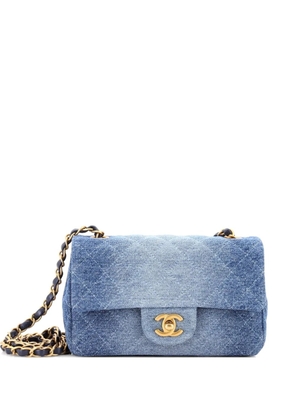 CHANEL Pre-Owned Classic Single Flap Bag Quilted Ombre Denim Mini crossbody bag - Blue