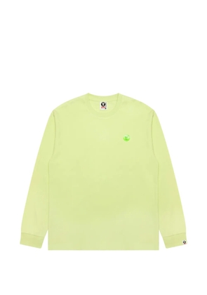 AAPE BY *A BATHING APE® logo-detail long-sleeved T-shirt - Green