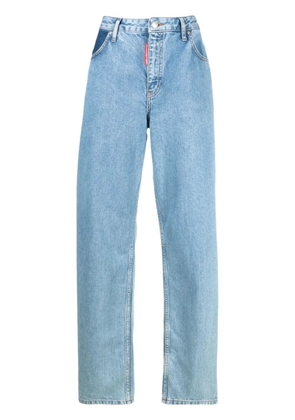 MOSCHINO JEANS high-waisted wide-leg jeans - Blue