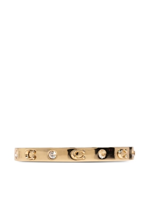 Coach crystal-embellished bracelet - Gold