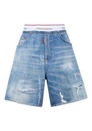 DSQUARED2 distressed shorts - Blue