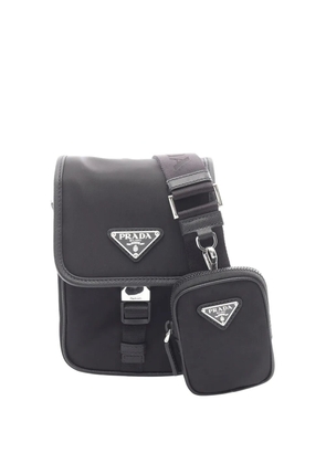 Prada Pre-Owned 2013-2026 Saffiano Trimmed Re Nylon crossbody bag - Black