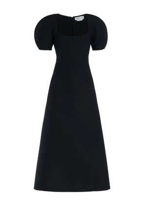 Gabriela Hearst Niahm puff-sleeve square-neck midi dress - Black