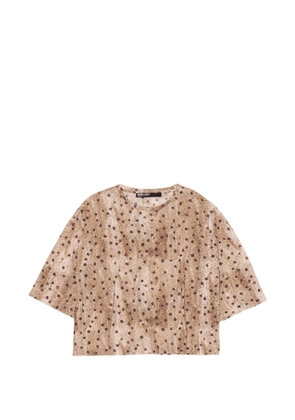 Bimba y Lola polka-dot T-shirt - Neutrals