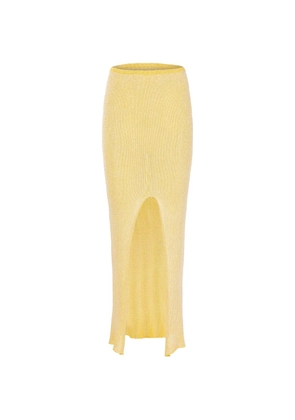 PARAMIDONNA Bruna slit skirt - Yellow