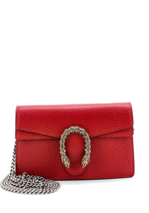 Gucci Pre-Owned Dionysus Bag Leather Super Mini clutch bag - Red