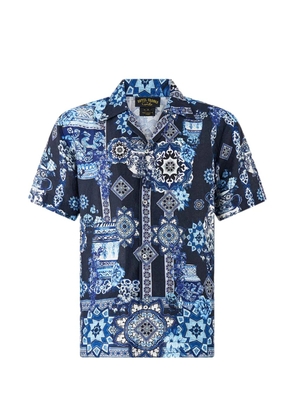 Camilla cabana short-sleeve printed shirt - Blue