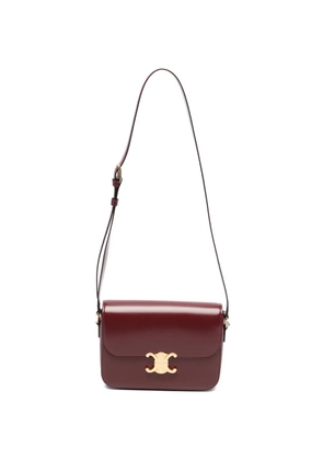 Celine Pre-Owned triomphe-clasp leather cross body bag - Red