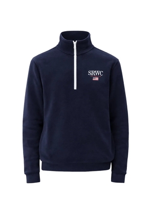 Sporty & Rich nautical quarter-zip sweater - Blue