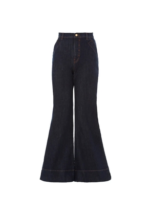 Temperley London raquel wide leg trousers - Blue