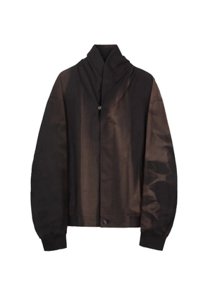 JiyongKim shawl-collar jacket - Brown