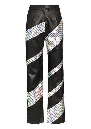 Materiel holographic stripe trousers - Black