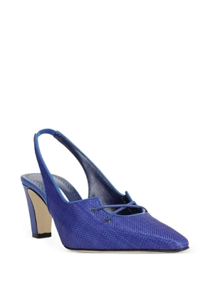 Manolo Blahnik Montbalo slingback pointed-toe pumps - Blue