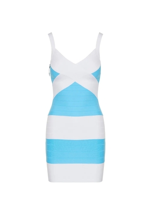 Herve Leger The VIP mini dress - Blue