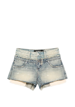 MISBHV frayed denim shorts - Blue