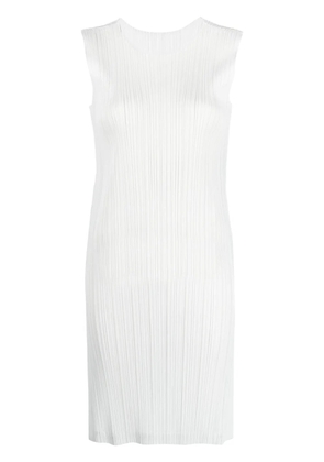 Pleats Please Issey Miyake Monthly Colors March plissé dress - White