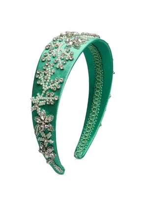 ERDEM crystal-embellishment hair band - Green