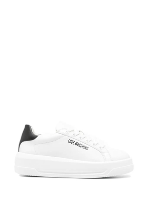 Love Moschino logo sneakers - White