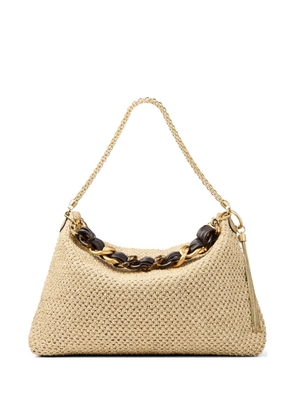Jimmy Choo Callie zip fastening shoulder bag - Neutrals