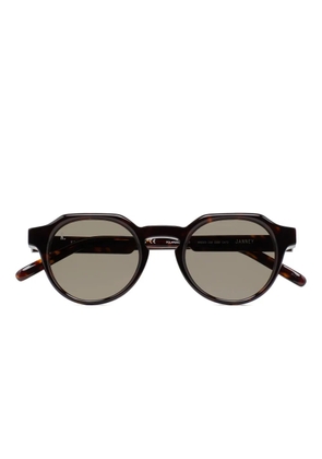 Kaleos Janney tortoiseshell round sunglasses - Brown