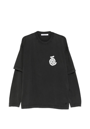 Études Studio double-sleeve spiral T-shirt - Grey